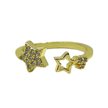 Load image into Gallery viewer, Adjustable Ring: Stars And Heart (RG450STRHRT) Rings athenadesigns 
