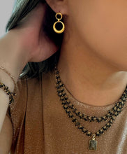 Load image into Gallery viewer, Textured Double Circle Post Earring (EGP4666) Earrings athenadesigns 
