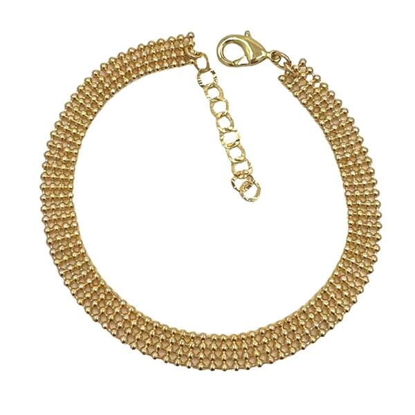 Multi Strand Gold Plated Ball Chain Bracelet (BG4666) Bracelet athenadesigns 
