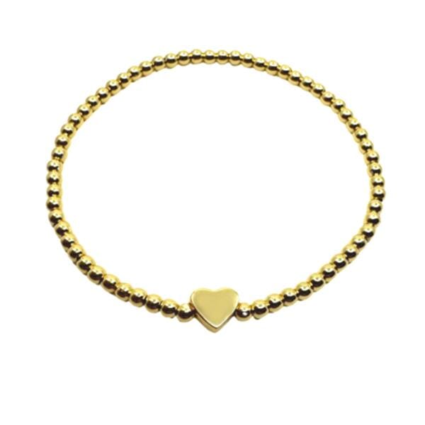 Beaded Bracelet With Heart Center (BG6400) Fashion Bracelet athenadesigns 