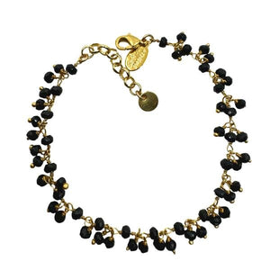Cluster Vermeil Bracelet: Black Spinel (BGCL77X) Bracelet athenadesigns 