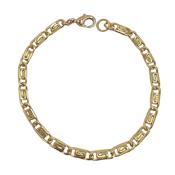 18kt Gold Fill 'Fancy Link' Bracelet (BG4088) Bracelet athenadesigns 