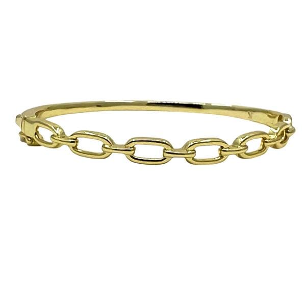 Link Bangle Bracelet: Gold Vermeil (BNG4848) Bracelet athenadesigns 
