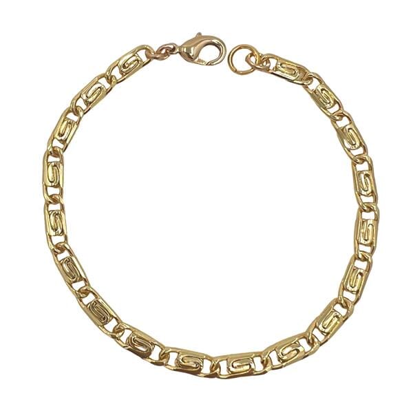 18kt Gold Fill 'Fancy Link' Bracelet (BG4088) Bracelet athenadesigns 