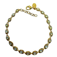 Load image into Gallery viewer, Opalite Fancy Link Bracelet: (BG485OP) Bracelet athenadesigns 
