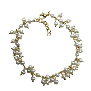 Cluster Vermeil Bracelet: Pearl (BGCL330) Bracelet athenadesigns 