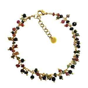 Cluster Vermeil Bracelet: Tourmaline (BGCL77TM) Bracelet athenadesigns 