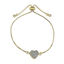 Load image into Gallery viewer, Heart: Semi Precious Stone on Pull Chain : Moonstone FACEBOOK athenadesigns 
