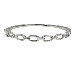 Link Bangle Bracelet: Sterling Silver (BNS4848) Bracelet athenadesigns 