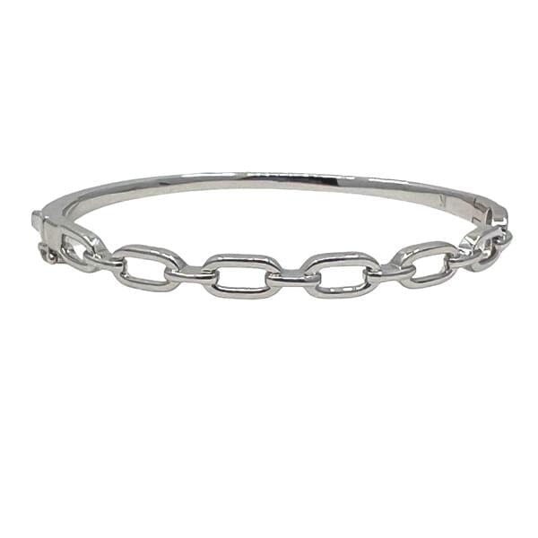 Link Bangle Bracelet: Sterling Silver (BNS4848) Bracelet athenadesigns 
