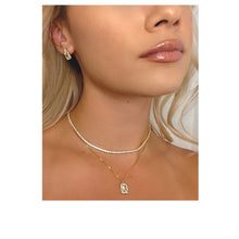 Load image into Gallery viewer, &#39;Halo&#39; CZ Pendant on an 18kt Gold Fill Chain (NGCP4845C) Necklaces athenadesigns 
