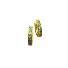 Load image into Gallery viewer, Cuff Earrings: Vermeil or Sterling and CZ (EC_4504) Earrings athenadesigns Gold Vermeil: ECG4504 
