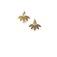 Load image into Gallery viewer, Dainty CZ and Gold Vermeil Stud Earring (EGP554) Earrings athenadesigns 
