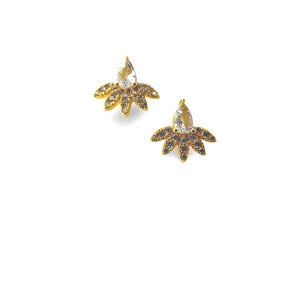 Dainty CZ and Gold Vermeil Stud Earring (EGP554) Earrings athenadesigns 
