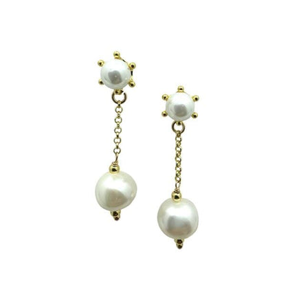 Pearl Drop Earring (EGCP4033) Earrings athenadesigns 