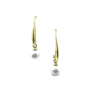 Gold Fill Ear Wire with Pearl (EG436) Earrings athenadesigns 
