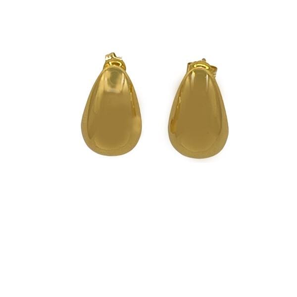 Teardrop Post Earrings: Available as Gold or Silver Plated (E_P4800) Earrings athenadesigns Gold Plated: EGP4800 