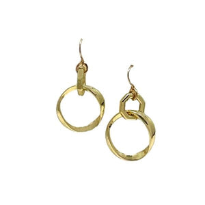 Twist Link 18kt Gold Fill Earring: (EG46TWST) Earrings athenadesigns 