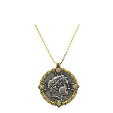 Load image into Gallery viewer, Coin: Emperor Rhodium and Gold Fill (NGCP4665CN) Necklaces athenadesigns 
