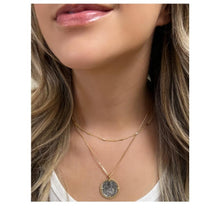 Load image into Gallery viewer, Coin: Warrior Coin Sterling Silver With 14kt Gold Necklace (NGCP46WR) Necklaces athenadesigns 
