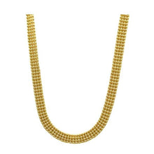 Load image into Gallery viewer, 4 Row Gold Plated &#39;Ball Chain&#39; Choker Necklace (NG4666) Necklaces athenadesigns 
