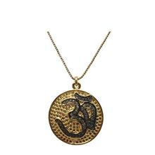 Load image into Gallery viewer, Round CZ and Gold Fill Om Charm: (NGCP465OMX) Necklaces athenadesigns 
