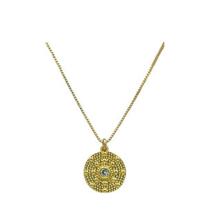 Granulated Pendant with Clear CZ Center (NGCP4460) Necklaces athenadesigns 