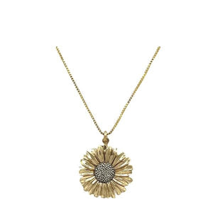 Mixt: Bronze Daisy with Sterling Center (NGCP46DSY) Necklaces athenadesigns 