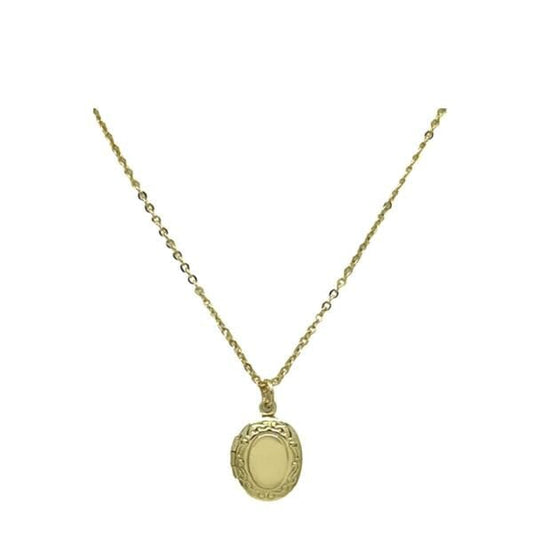 Small Charm Necklace: Oval Locket (NGCH48LKT) Necklaces athenadesigns 