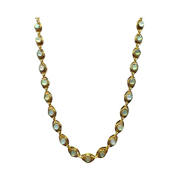Opalite Fancy Link Necklace: (NG485OP) Necklaces athenadesigns 