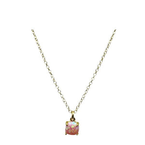 Dainty Opalite Necklace on GF Chain: Pink (NGCH74OPP) Necklaces athenadesigns 