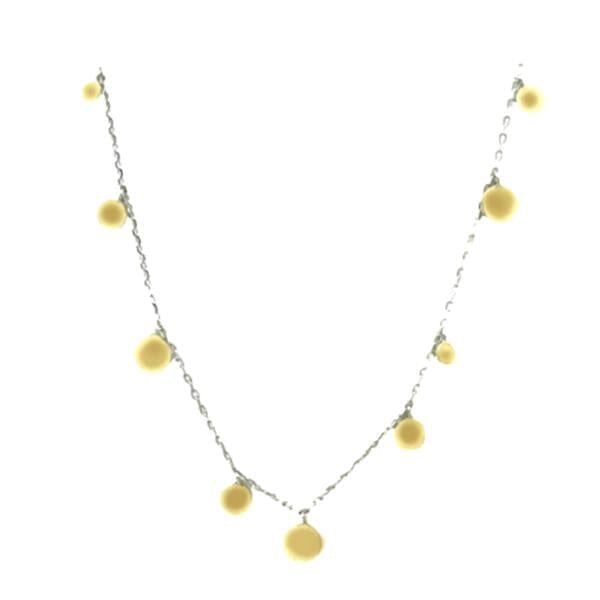 Two Tone Disk Necklace (NCGS4006) Necklaces athenadesigns 