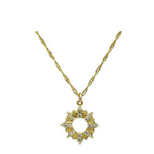 Load image into Gallery viewer, Small Charm Necklace: Open Garland with CZ&#39;s (NGCH4056) Necklaces athenadesigns 
