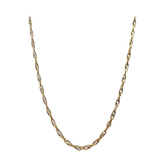 Chain: 18kt Gold Fill 'Twist' Chain: Available in 3 Lengths (NG4TWST/__) Necklaces athenadesigns 16" : NG4TWST/16 