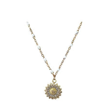 Load image into Gallery viewer, Mix &amp; Match: Choose From 4 Charms on Vermeil Enamel Chain (NG704W_) Necklaces athenadesigns Charm: Sunflower 
