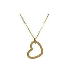 Load image into Gallery viewer, Heart: Open Sideways 18kt Gold fill Heart (NGCH6400) Necklaces athenadesigns 
