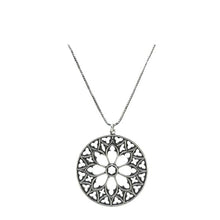 Load image into Gallery viewer, Sterling Silver Mandala Pendant (NCP46MDL) Necklaces athenadesigns 
