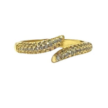 Load image into Gallery viewer, Adjustable Ring: Micro Pave CZ Open Wrap (RG4550) Rings athenadesigns 
