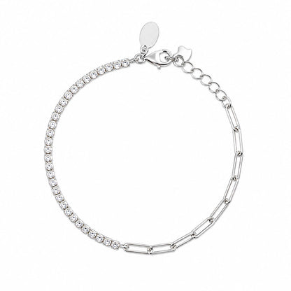 CZ Link Chain Bracelet Bracelet Athena Designs BCS4540 