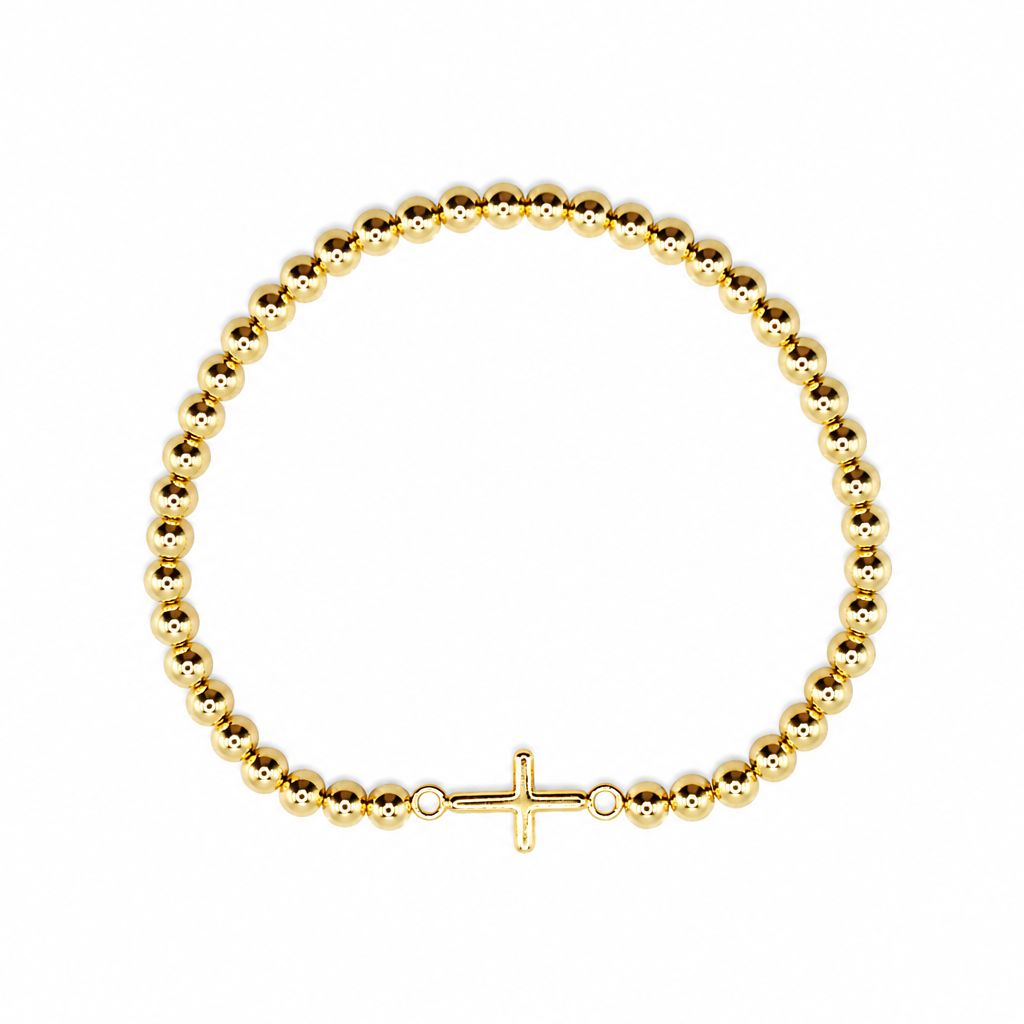 Cross Beaded Bracelet Bracelet athenadesigns BG40CRS 
