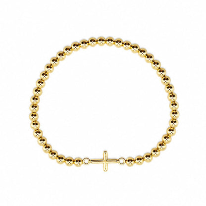 Cross Beaded Bracelet Bracelet athenadesigns BG40CRS 