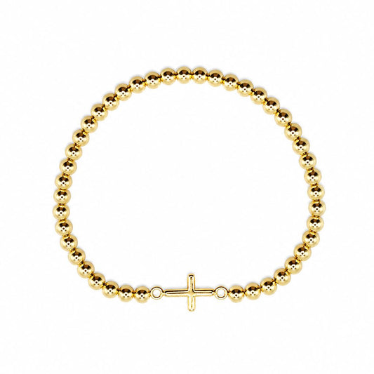 Cross Beaded Bracelet Bracelet athenadesigns BG40CRS 