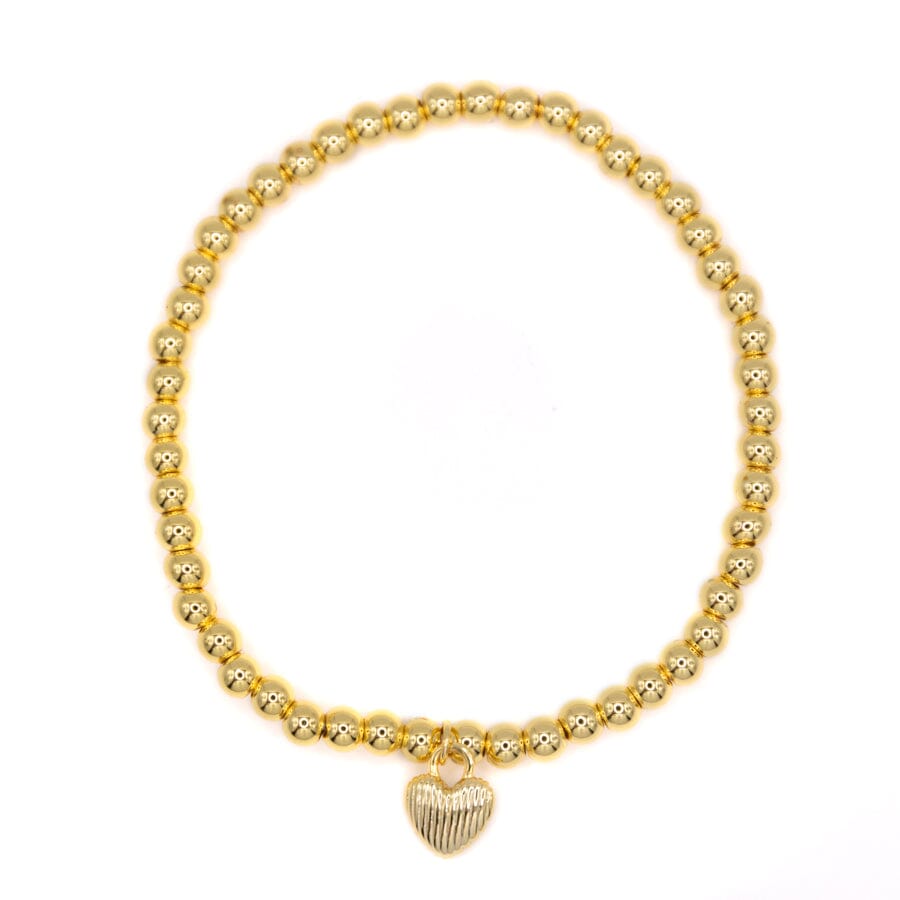 Wrap Me In Love Beaded Bracelet Bracelet athenadesigns BG460HRT Gold 