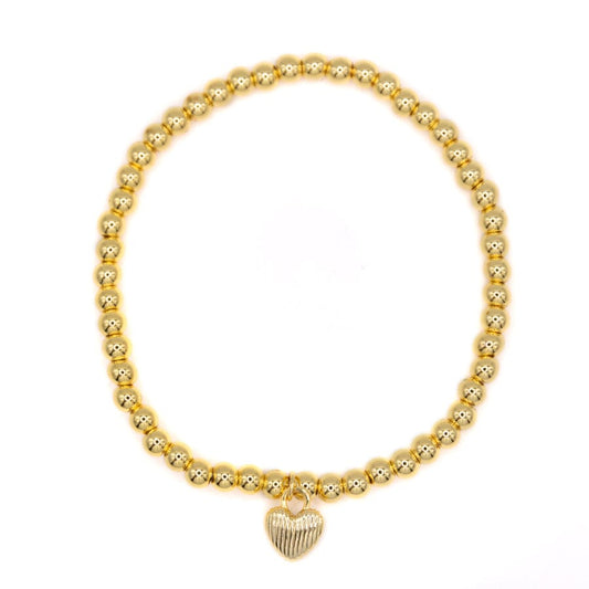 Wrap Me In Love Beaded Bracelet Bracelet athenadesigns BG460HRT Gold 