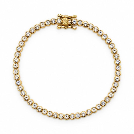2mm Bezel Bracelet Bracelets Iishii BG4645S Gold 