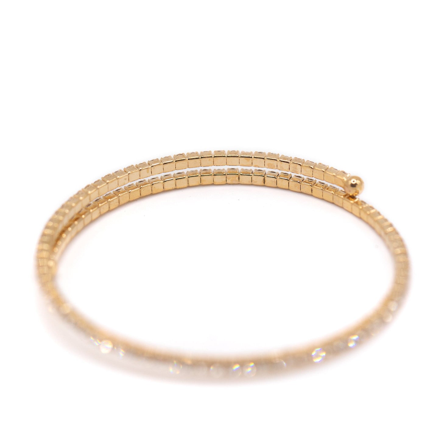 Crystal CZ Wrap Bracelet: Gold Bracelet athenadesigns 