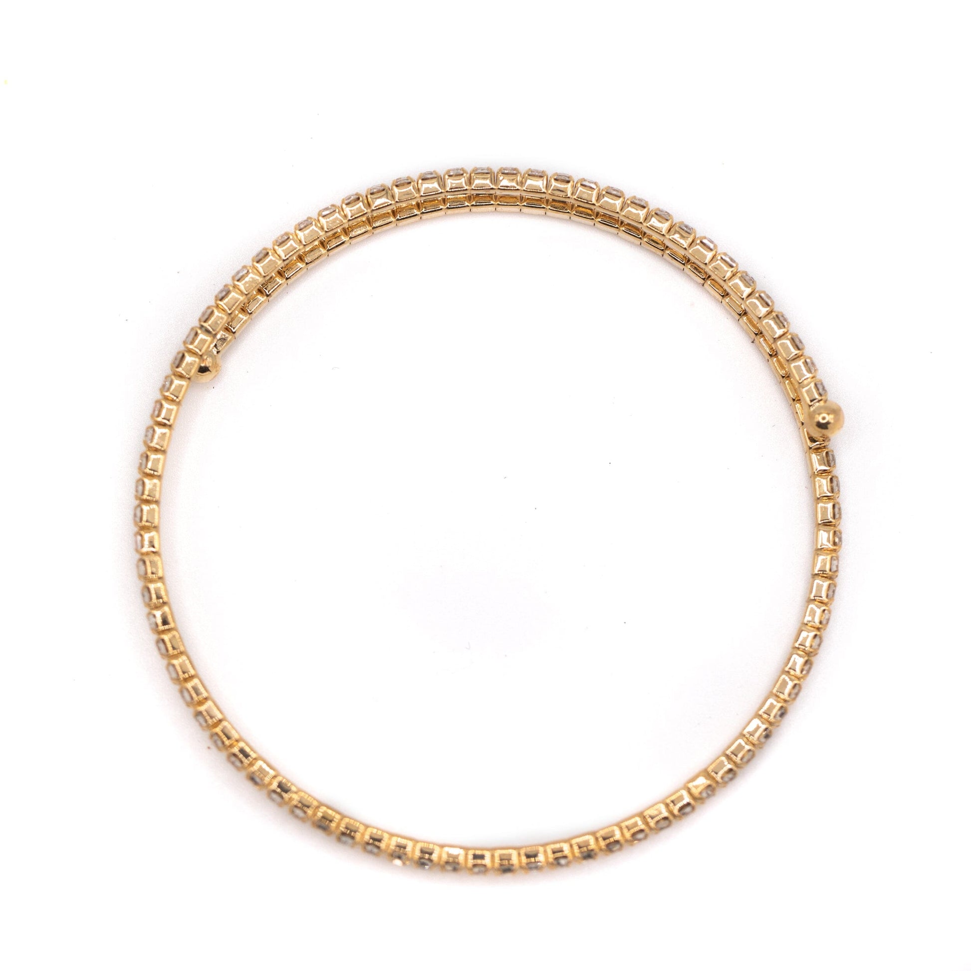 Crystal CZ Wrap Bracelet: Gold Bracelet athenadesigns 