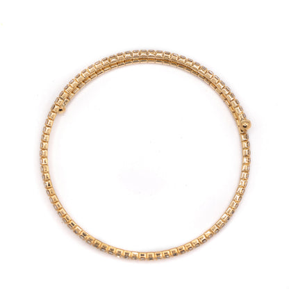 Crystal CZ Wrap Bracelet: Gold Bracelet athenadesigns 