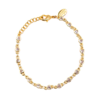 All Around Hearts Bracelet Bracelets athenadesigns BGAA43 Gold 