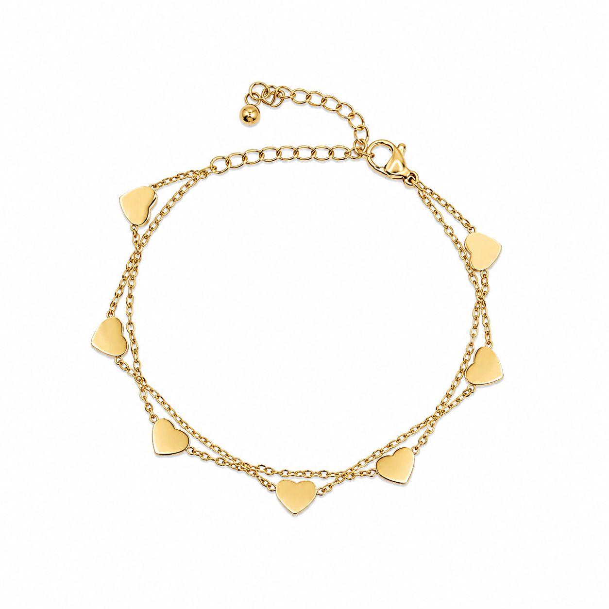 All My Hearts Bracelet Bracelet Hotlife BGAA743 Gold 